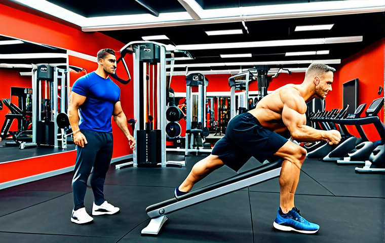 퍼스널트레이너의 법적 보호 방법 - **

A professional fitness trainer, fully clothed in athletic wear, demonstrating proper form to a c...