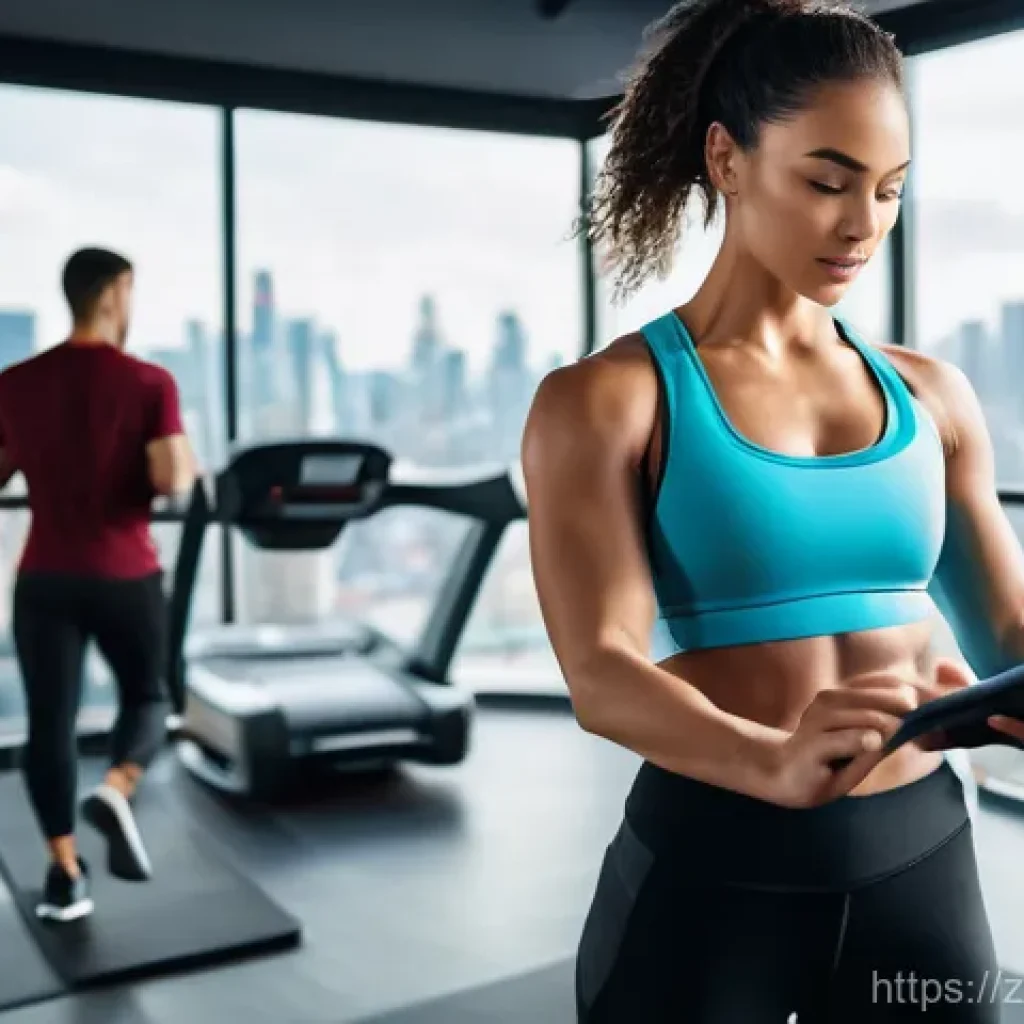 퍼스널트레이너 경력 개발 로드맵 - **AI-Powered Personalized Training Session:**
"A professional and encouraging female personal tr...