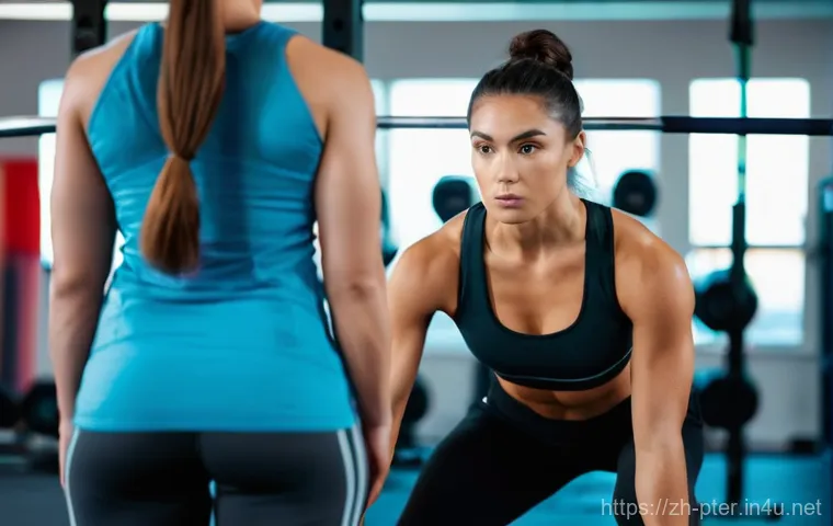 퍼스널트레이너와 헬스 트레이너 차이 - **Prompt 1: A Busy Gym Floor with a Public Area Coach**
A wide shot of a brightly lit, modern gy... 퍼스널트레이너와 헬스 트레이너 차이 - **Prompt 1: A Busy Gym Floor with a Public Area Coach**
A wide shot of a brightly lit, modern gy...