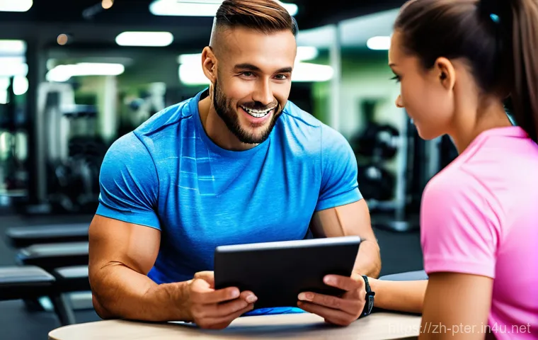 퍼스널트레이너와 헬스 트레이너 차이 - **Prompt 2: Intense One-on-One Personal Training Session**
A close-up shot focusing on a persona... 퍼스널트레이너와 헬스 트레이너 차이 - **Prompt 2: Intense One-on-One Personal Training Session**
A close-up shot focusing on a persona...