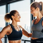 퍼스널트레이너 직업 만족도 - **Prompt: The Pinnacle of Transformation**
    A personal trainer, a fit and energetic woman in her ...